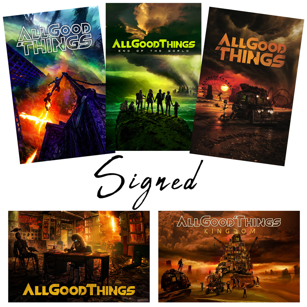 ALL GOOD THINGS - LIMITED EDITION 5 POSTER BUNDLE **SIGNED**