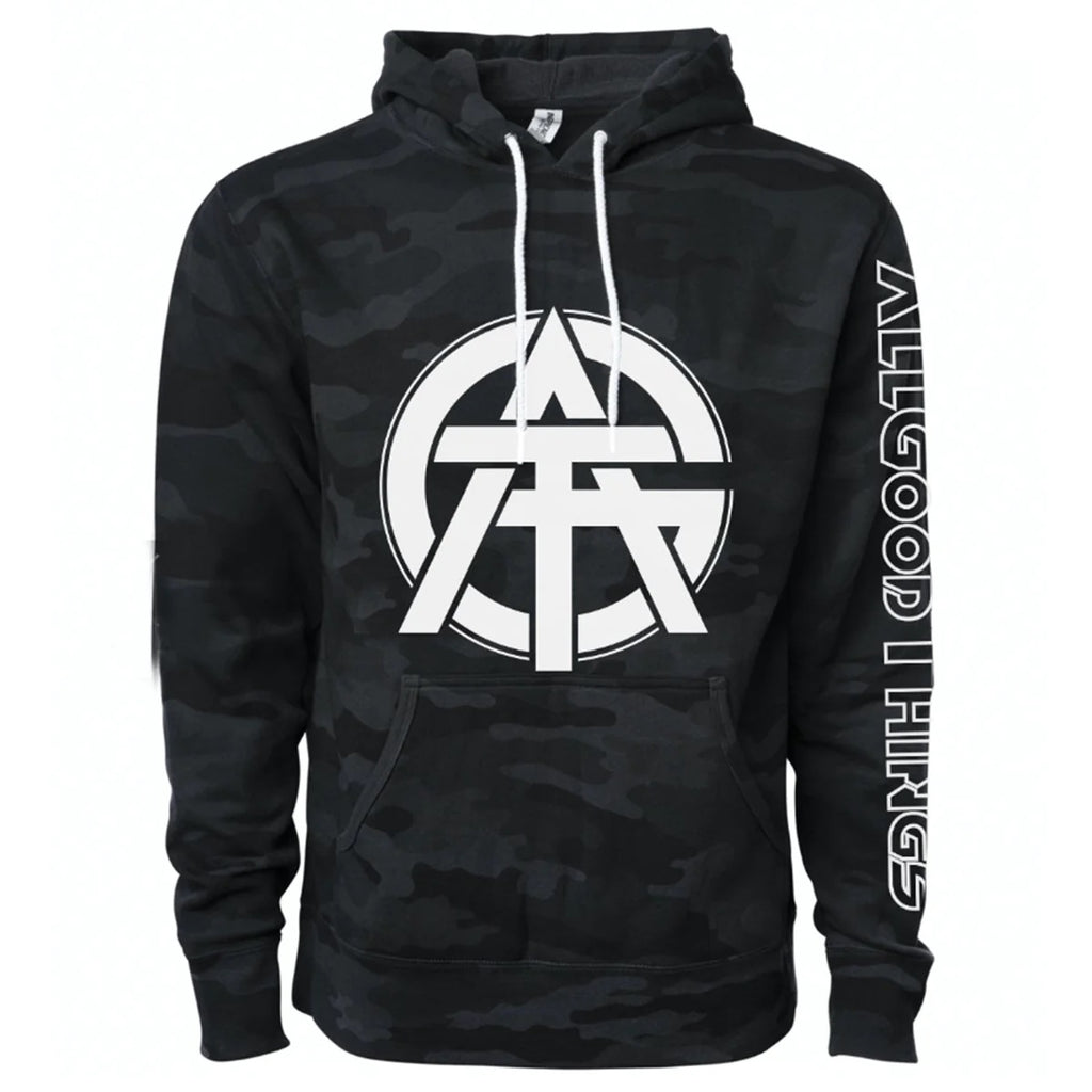 ALL GOOD THINGS - BLACK CAMO PULLOVER HOODIE